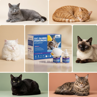 Le kit Harmony — Diffuseur apaisant pour chats anxieux lors d'un déménagement