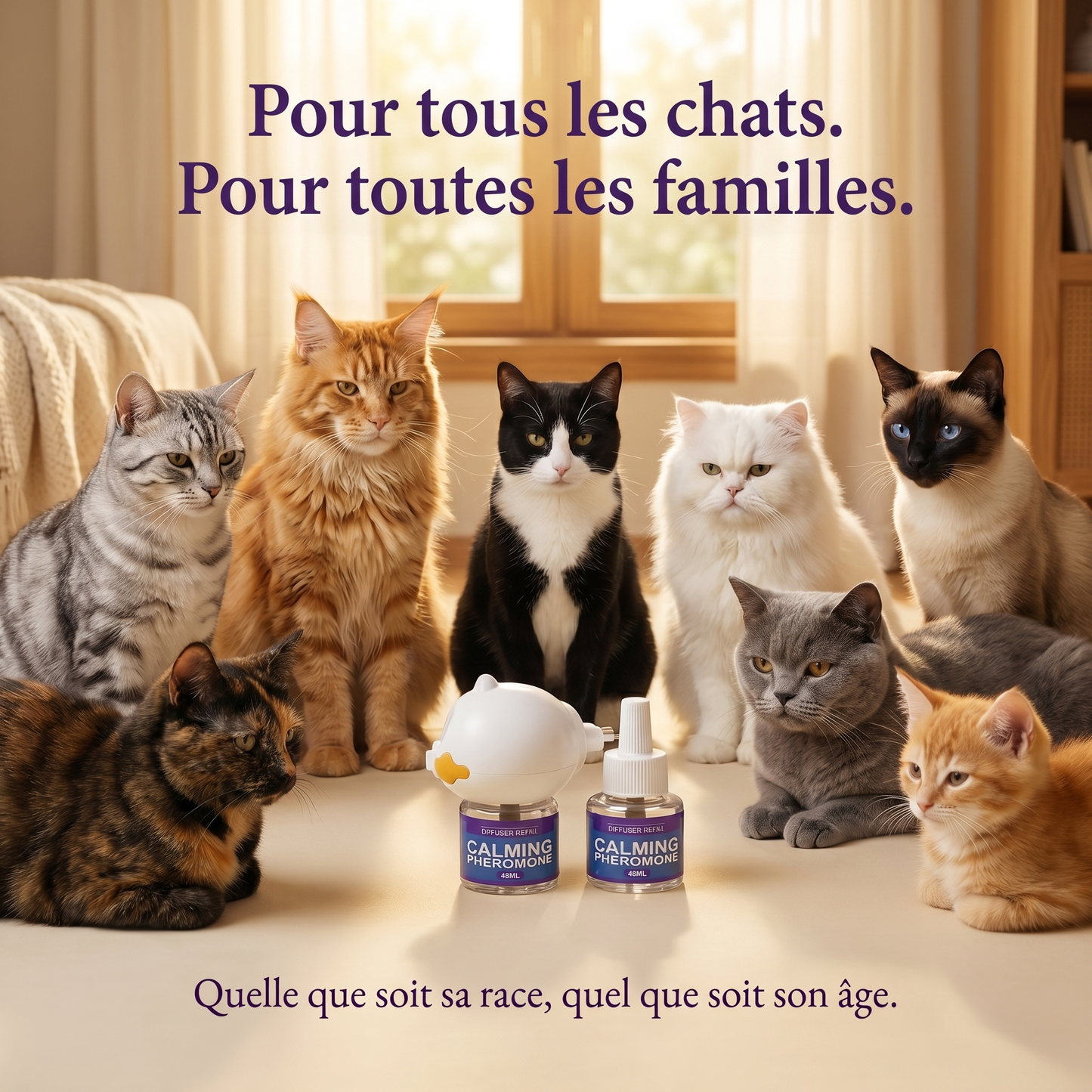 Le kit Harmony — Diffuseur apaisant pour chats anxieux lors d'un déménagement