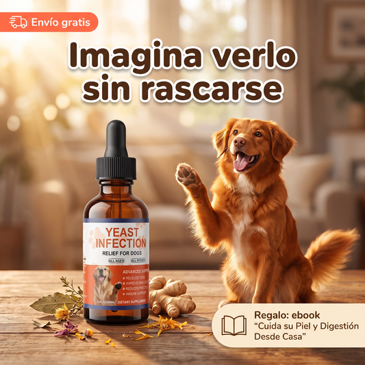 NaturPaw Gotas Diarias para Perros - Suplemento Natural para Piel, Pelaje y Digestión Sana | 60ml